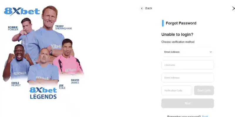 Link 8XBET: Hướng dẫn đăng ký, đăng nhập chi tiết Cách xử lý khi quên mật khẩu